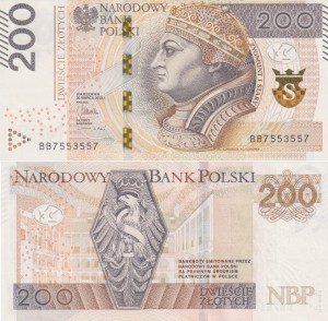 Polska 200 złotych P-189 2015 UNC