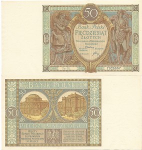 Polska 50 złotych P-71 1929 UNC 