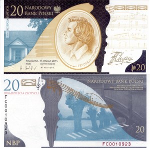 Polska 20 zlotych 2010 P-181 UNC