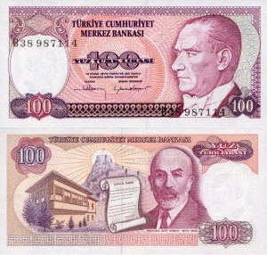 Turcja 100 Lira P-194 1984 UNC
