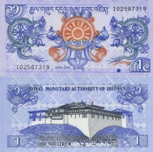 Bhutan 1 Ngultrum P-27 2006 UNC