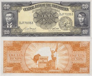 Filipiny 20 Pesos 1949 P-137 UNC