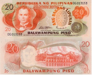 Filipiny 20 Piso 1978 P-162 UNC
