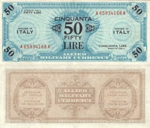 Włochy 50 lirów P-M14 1943 Stan 2 