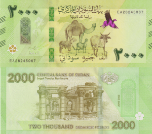 Sudan 2000 Funtów P-W88 2025 stan I UNC