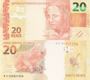 Brazylia 20 Reais P-255 2010 Stan I UNC