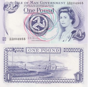 Wyspy Man 1 Funt P-40c 2009 Stan I UNC