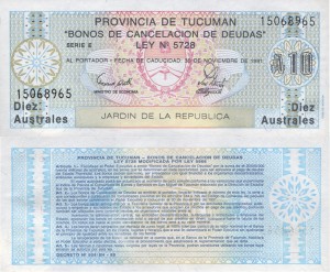 Argentyna 10 Australes P-S2713 1988 UNC