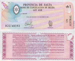 Argentyna 1 Austral P-S2612 1987 UNC