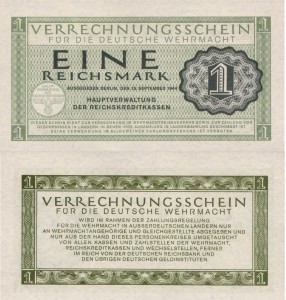 Niemcy 1 Reichmark 1944 P-M38 Stan I UNC 