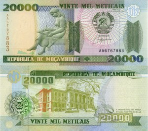 Mozambik 20000 Meticais P-140 1999 UNC 