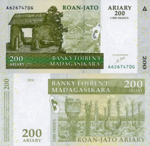 Madagaskar  200 Ariary P-87 2004 UNC