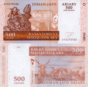 Madagaskar  500 Ariary P-88 2004 UNC