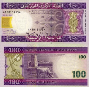 Mauretania 100 Ouguiya P-10 2004 UNC