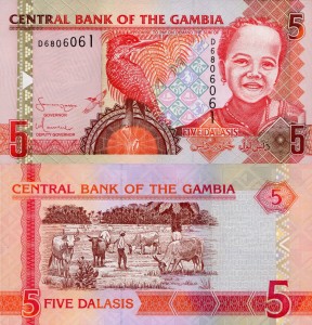 Gambia 5 Dalasis P-25 2006 UNC