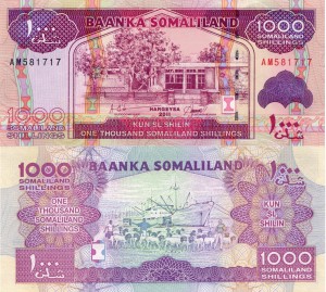 Somaliland 1000 Shillings P-20 2011 UNC