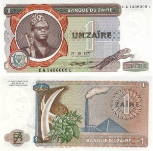 Zair 1 Zaire P18  1975  Stan I UNC