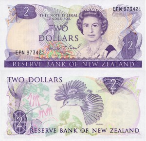 Nowa Zelandia 2 Dollars P-170c 1989-92 UNC