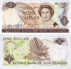 Nowa Zelandia 1 Dollar P-169b 1985-89 UNC