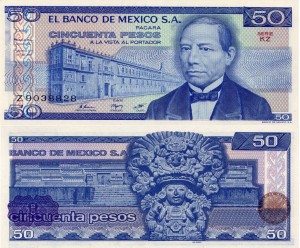 Meksyk 50 Pesos P-73 1981 UNC