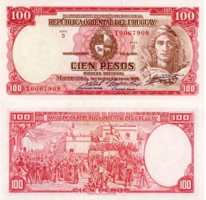 Urugwaj 100 Peso  P-43 1939 UNC 