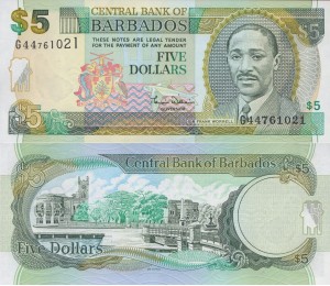 Barbados 5 Dollars P-61 2000 UNC