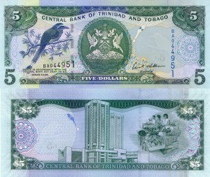 Trynidad i Tobago 5 Dollars P-47 2006 aUNC