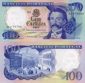 Portugalia 100 Escudos P-169 1978 UNC