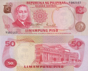 Filipiny 50 Piso 1970 P-151 UNC