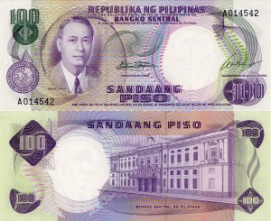 Filipiny 100 Piso 1969 P-147 UNC