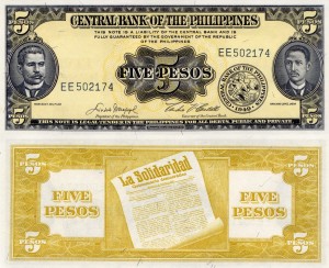 Filipiny 5 Pesos  1949 P-135 UNC