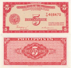 Filipiny 5 Centavos 1949 P-126 UNC
