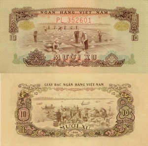 Wietnam Południowy  10 Xu P-37a1966 UNC