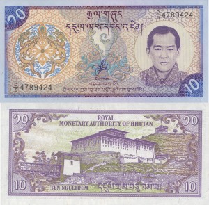 Bhutan 10 Ngultrum P-22 2000 UNC