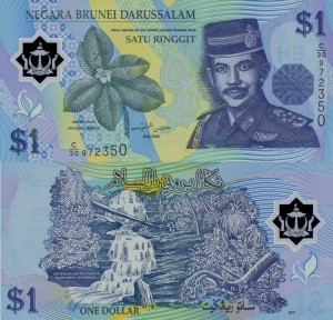 Brunei 1 Ringgit P-22 2007 Polymer UNC