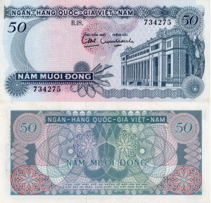 Wietnam Południowy 50 Dong P-25 1969 UNC