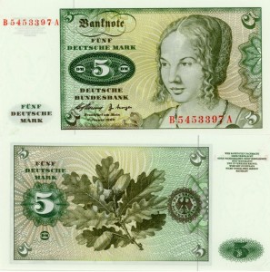 Niemcy RFN 5 marek P-18 1960 Stan I UNC