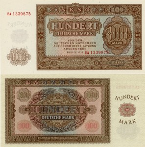 Niemcy NRD 100 marek P-21 1955 Stan I UNC