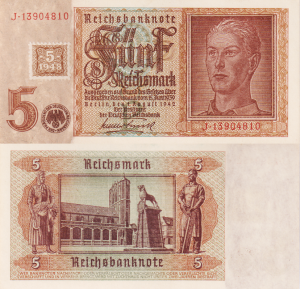  Niemcy 5 Marek P-3 1948 Stan I UNC