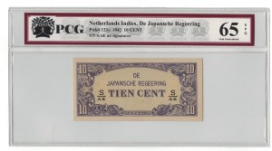 Netherlands Indies 10 Centów 1942 P-121c PCG 65