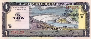 Salwador 1 Colon P-125 1980 UNC
