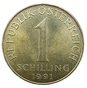 Austria 1 Szyling KM 2886 1991 UNC