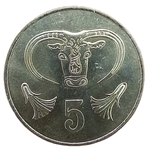 Cypr 5 Centów KM 55.1 1983 UNC