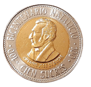 Ekwador 100 Sucres KM 96 1995 UNC