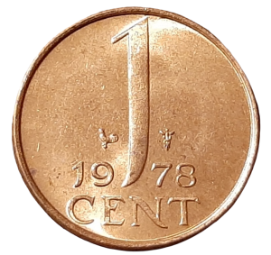 Holandia 1 Cent KM 180 1978 UNC