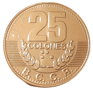 Kostaryka 25 Colones KM 229 1995 UNC
