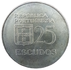 Portugalia 25 Escudos KM 607 1977 UNC