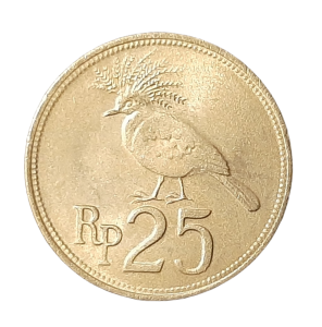 Indonezja 25 Rupii KM 34 1971 UNC
