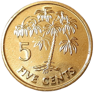 Seszele 5 Centów KM 47.2 2003 UNC