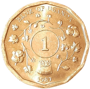 Uganda 1 Szyling KM 27 1987 UNC